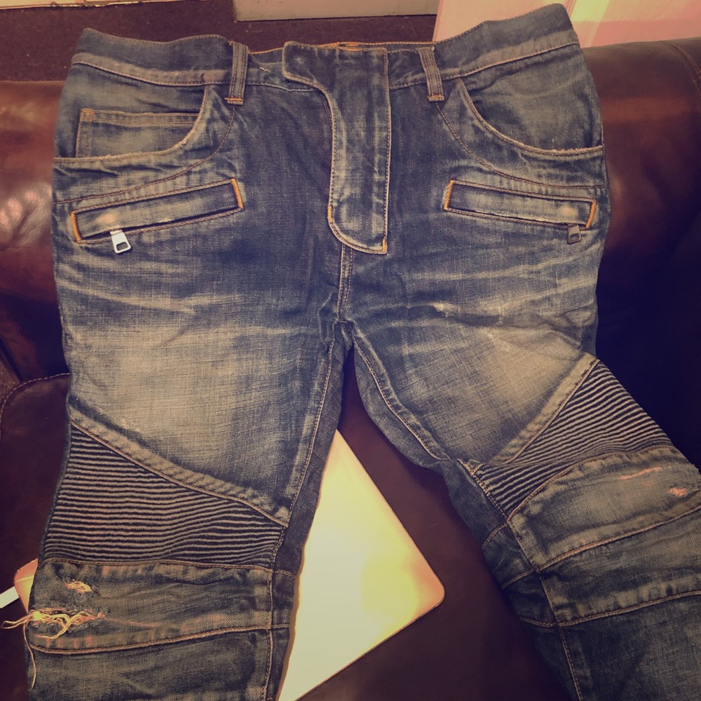 Blue Balmain Jeans Sz 32